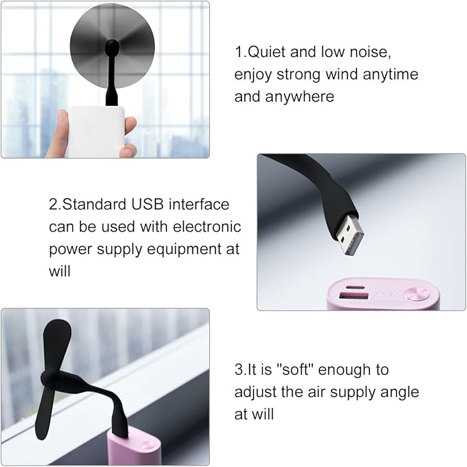Mini ventilator cu alimentare prin USB, Zola®, silicon, brat flexibil, 1W, 14.5x15x8.9 cm, negru Mini ventilator cu alimentare prin USB, Zola®, silicon, brat flexibil, 1W, 14.5x15x8.9 cm, negru